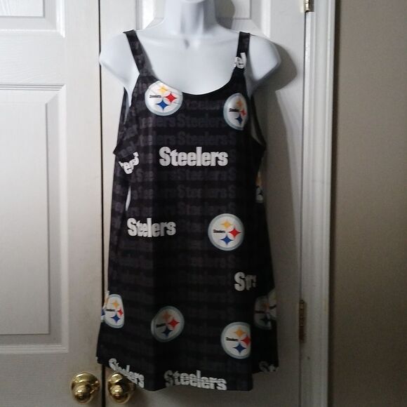 Pittsburg Steelers sleeveless logo shirt Sz S NWOT - Picture 1 of 7